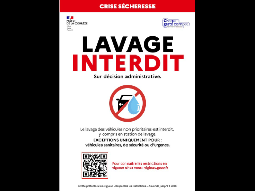 Arr&ecirc;t&eacute; pr&eacute;fectoral s&egrave;cheresse du 02 octobre 2026