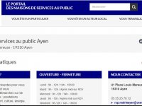 Ayen, le portail des maisons de services au public